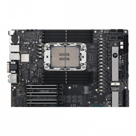 ASUS PRO WS W790E-SAGE SE - Motherboard - SSI EEB - LGA4677 Socket-E - W790 Chipset - USB 3.2 Gen 1, USB 3.2 Gen 2x2, USB-C 3.2 Gen2, USB-C 3.2 Gen 2x2 - 10 Gigabit LAN, Gigabit LAN - HD Audio (8-channel) - 30