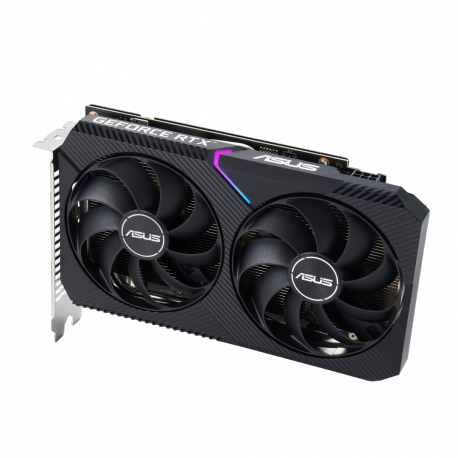 ASUS Dual GeForce RTX 3050 V2 - OC Edition - graphics card - GF RTX 3050 - 8 GB GDDR6 - PCIe 4.0 - DVI, HDMI, DisplayPort - 6