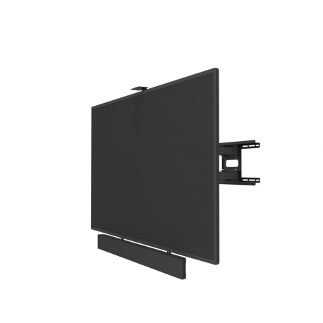 Multibrackets M Universal Soundbar Mount Medium - Mounting kit (wall bracket) - for sound bar - metal - black - screen size: 40"-70" - mounting interface: 600 x 400 mm - 13