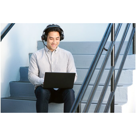 Kensington H2000 - Headset - full size - wired - USB-C - noise isolating - 33