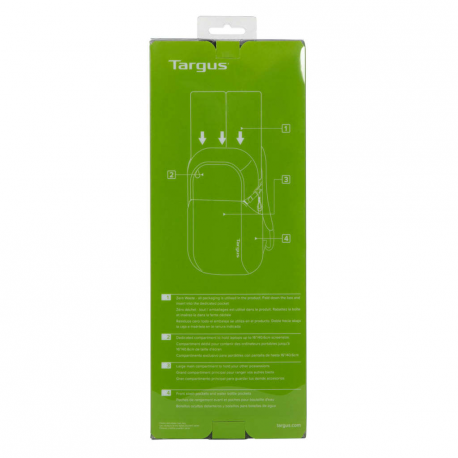 Targus EcoSmart Zero Waste - Notebook carrying backpack - up to 15.6" - 43