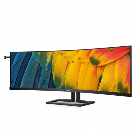 Philips 45B1U6900CH - 6000 Series - LED monitor - curved - 45" (44.5" viewable) - 5120 x 1440 Dual Quad HD @ 75 Hz - VA - 450 cd / m² - 3000:1 - DisplayHDR 400 - 4 ms - 2xHDMI, DisplayPort, 2xUSB-C - speakers - black - 5