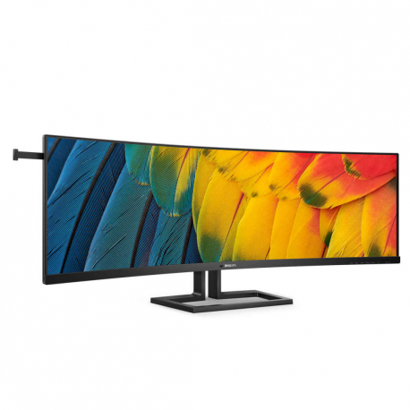 Philips 45B1U6900C - 6000 series - LED monitor - curved - 45" (44.5" viewable) - 5120 x 1440 Dual Quad HD @ 75 Hz - VA - 450 cd / m² - 3000:1 - DisplayHDR 400 - 4 ms - 2xHDMI, DisplayPort, USB-C - speakers - black - 1
