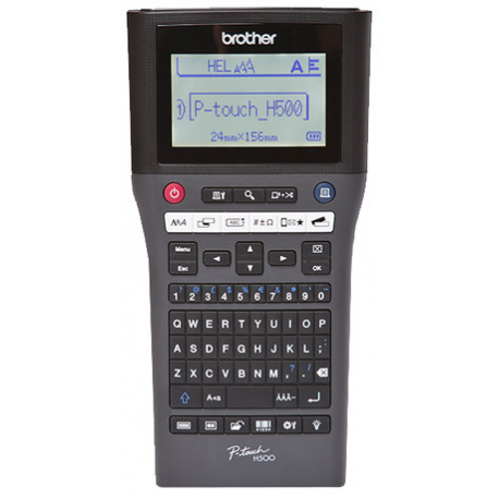 Brother P-Touch PT-H500 - Labelmaker - B / W - thermal transfer - Roll (2.4 cm) - 180 dpi - up to 20 mm / sec - USB 2.0 - cutter - 7 line printing - 4