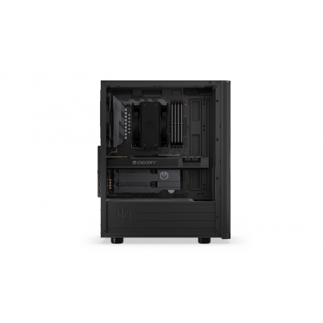 Endorfy Ventum 200 Solid - PC case - ATX - no power supply (ATX) - black - USB / Audio - 6