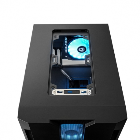 Chieftronic M2 - Cube - micro ATX - windowed side panel (tempered glass) - no power supply (ATX) - black - USB/Audio - 14