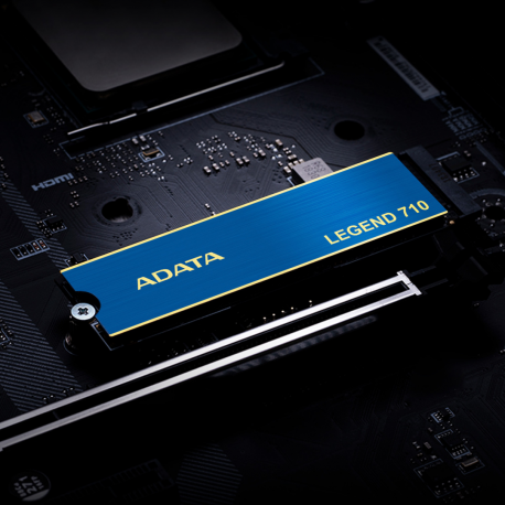 ADATA Legend 710 - SSD - 256 GB - internal - M.2 2280 - PCIe 3.0 x4 (NVMe) - 256-bit AES - integrated heatsink - 23