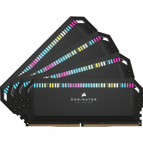 CORSAIR Dominator Platinum RGB - DDR5 - kit - 64 GB: 4 x 16 GB - DIMM 288-pin - 6400 MHz  /  PC5-51200 - CL32 - 1.40 V - black - 2
