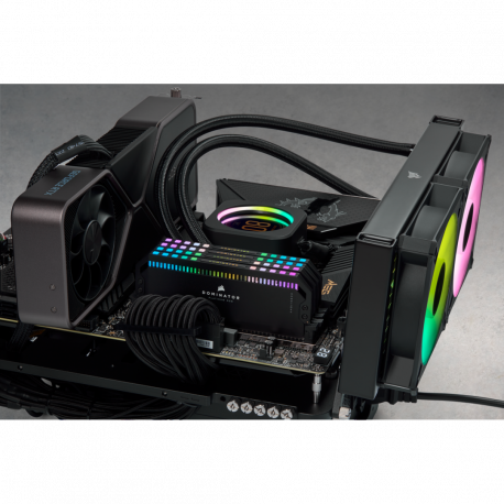 CORSAIR Dominator Platinum RGB - DDR5 - kit - 64 GB: 4 x 16 GB - DIMM 288-pin - 6400 MHz  /  PC5-51200 - CL32 - 1.40 V - black - 5