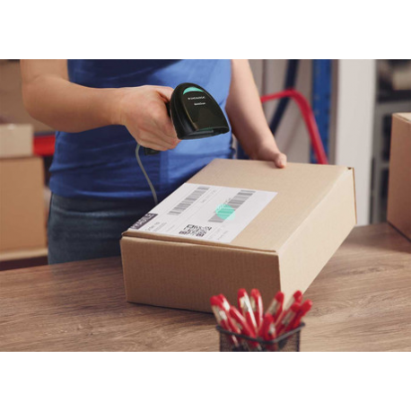 Datalogic QuickScan 2200 Series QD2220 - Kit - barcode scanner - handheld - ER - linear imager - 400 scan  /  sec - decoded - USB - 9