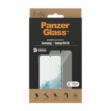 PanzerGlass - Screen protector for mobile phone - glass - for Samsung Galaxy A54 5G - 5