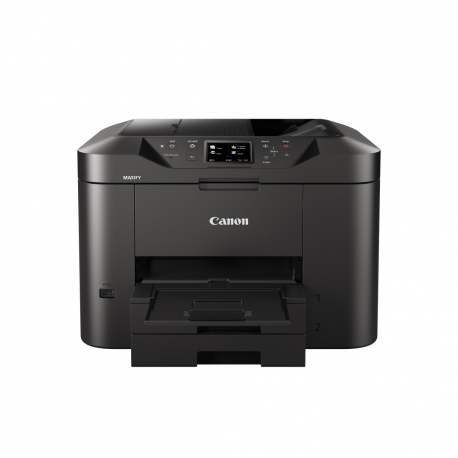 Canon MAXIFY MB2750 - Multifunction printer - colour - ink-jet - A4 (210 x 297 mm), Legal (216 x 356 mm) (original) - A4 / Legal (media) - up to 22 ppm (copying) - up to 24 ipm (printing) - 500 sheets - 33.6 Kbps - USB 2.0, LAN, Wi-Fi(n), USB host - 10