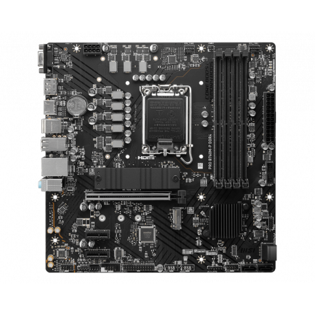 MSI PRO B760M-P DDR4 - Motherboard - micro ATX - LGA1700 Socket - B760 Chipset - USB 3.2 Gen 1, USB-C 3.2 Gen2 - Gigabit LAN - onboard graphics (CPU required) - HD Audio (8-channel) - 5