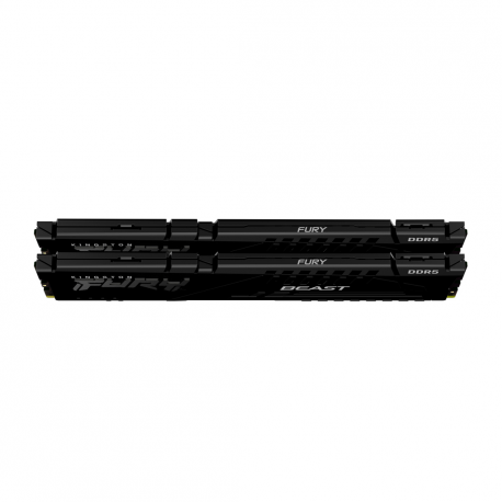 Kingston FURY Beast - DDR5 - kit - 16 GB: 2 x 8 GB - DIMM 288-pin - 5600 MHz  /  PC5-44800 - CL36 - 1.25 V - unbuffered - on-die ECC - black - 9