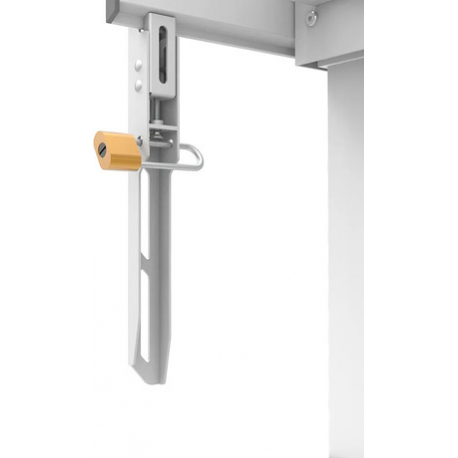 Neomounts by Newstar FL55-875WH1 - Cart - for flat panel - motorised - lockable - steel - white - screen size: 37"-100" - 17