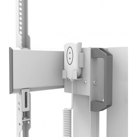 Neomounts by Newstar FL55-875WH1 - Cart - for flat panel - motorised - lockable - steel - white - screen size: 37"-100" - 18