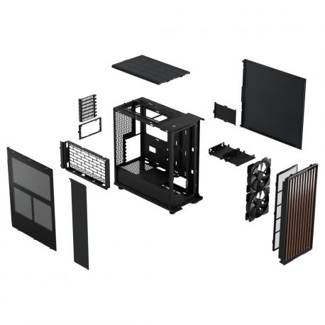 Fractal Design North - Mid tower - ATX - no power supply (ATX) - charcoal black - USB/Audio - 37