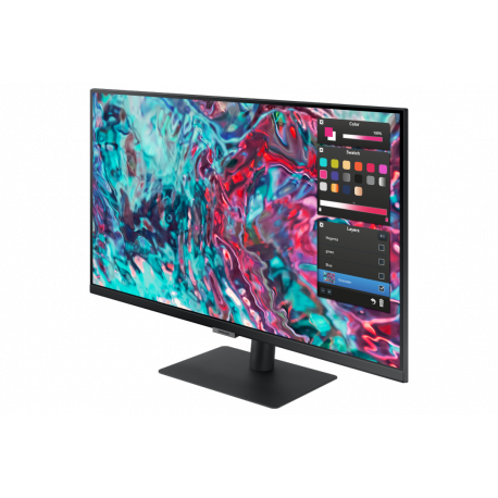 Samsung ViewFinity S8 S27B800TGU - S80TB Series - LED monitor - 27" - 3840 x 2160 4K UHD (2160p) @ 60 Hz - IPS - 350 cd/m² - 1000:1 - HDR10 - 5 ms - HDMI, 2xThunderbolt 4 - black - 10