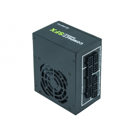 Chieftec Compact Series CSN-650C - Power supply (internal) - ATX12V 2.3/ SFX12V - 80 PLUS Gold - AC 100-240 V - 650 Watt - active PFC - black - 4