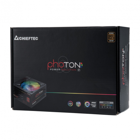 Chieftec Photon Series CTG-650C-RGB - Power supply (internal) - ATX12V 2.3/ EPS12V - AC 230 V - 650 Watt - active PFC - 14
