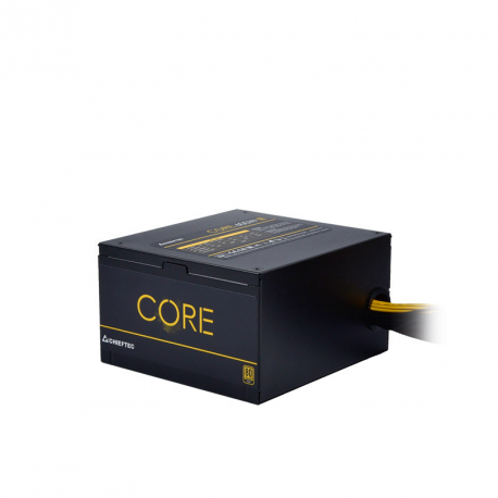 Chieftec Core Series BBS-600S - Power supply (internal) - ATX12V 2.3/ EPS12V/ PS/2 - 80 PLUS Gold - AC 100-240 V - 600 Watt - active PFC - 4