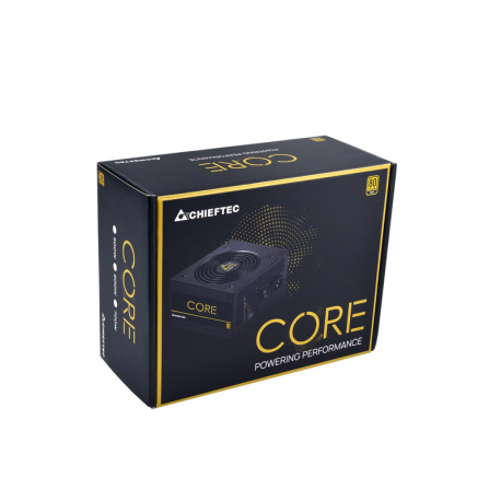 Chieftec Core Series BBS-600S - Power supply (internal) - ATX12V 2.3/ EPS12V/ PS/2 - 80 PLUS Gold - AC 100-240 V - 600 Watt - active PFC - 6