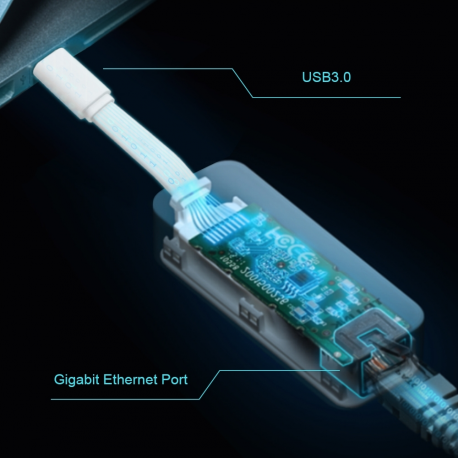 TP-LINK UE300C 10/100/1000 Mbit/s, USB Type-C to RJ45 Gigabit Ethernet Network Adapter