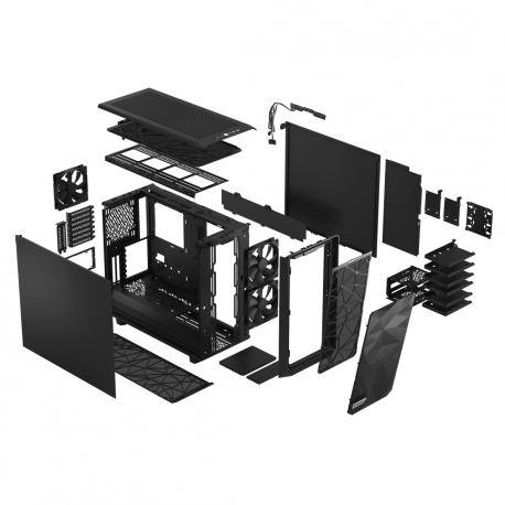 Fractal Design Meshify 2 - Tower - extended ATX - no power supply (ATX) - black - USB/Audio - 49