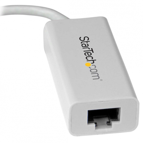 StarTech.com USB C to Gigabit Ethernet Adapter - White - USB 3.1 to RJ45 LAN Network Adapter - USB Type C to Ethernet (US1GC30W) - Network adapter - USB-C - Gigabit Ethernet - white - 3