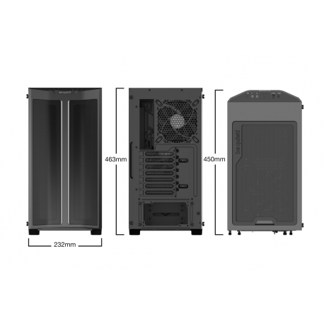 be quiet! Pure Base 500DX - Tower - ATX - windowed side panel (tempered glass) - no power supply (ATX / PS/2) - black - USB/Audio - 9