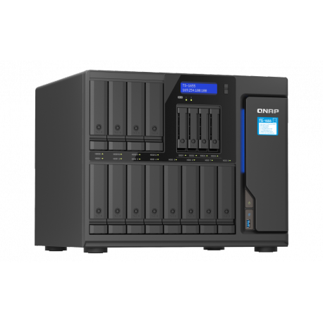 QNAP TS-1655 - NAS server - 16 bays - SATA 6Gb / s - RAID 0, 1, 5, 6, 10, 50, JBOD, 60 - RAM 8 GB - 2.5 Gigabit Ethernet - iSCSI support - 5