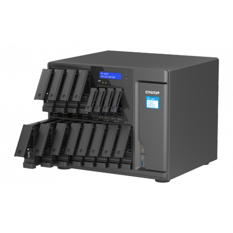 QNAP TS-1655 - NAS server - 16 bays - SATA 6Gb / s - RAID 0, 1, 5, 6, 10, 50, JBOD, 60 - RAM 8 GB - 2.5 Gigabit Ethernet - iSCSI support - 8