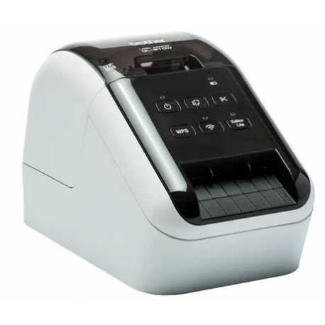 Brother QL-810Wc - Label printer - two-colour (monochrome) - direct thermal - Roll (6.2 cm) - 300 x 600 dpi - up to 110 labels/min - USB 2.0, Wi-Fi(n) - cutter - white, glossy black - 2