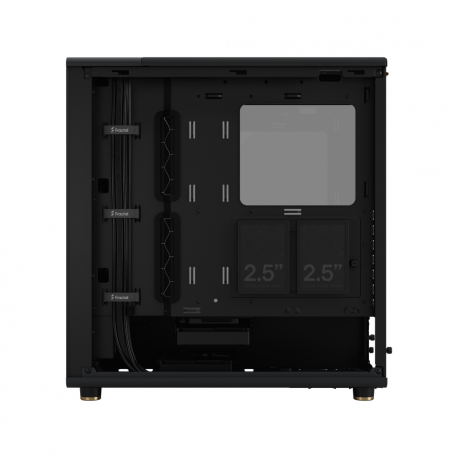 Fractal Design North - Mid tower - ATX - windowed side panel (tinted glass) - no power supply (ATX) - charcoal black - USB / Audio - 34