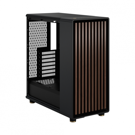 Fractal Design North - Mid tower - ATX - windowed side panel (tinted glass) - no power supply (ATX) - charcoal black - USB / Audio - 37