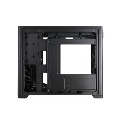 Chieftec BX-10B-OP - Tower - micro ATX - windowed side panel (tempered glass) - no power supply (ATX) - black - USB / Audio - 6