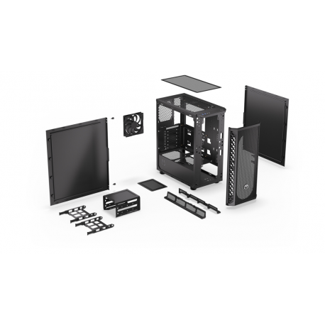 Endorfy Signum 300 Solid - Mid tower - ATX - no power supply (ATX) - black - USB / Audio - 30