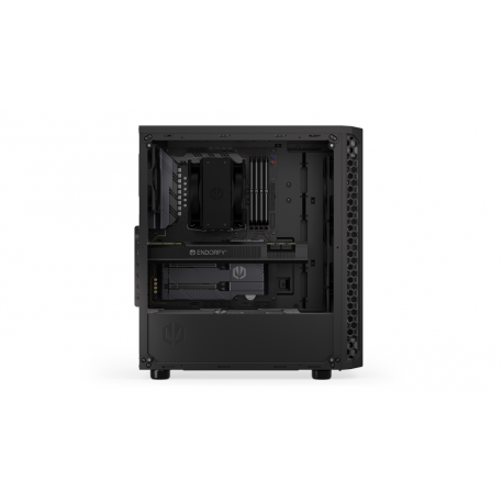 Endorfy Signum 300 Air - Mid tower - ATX - windowed side panel (tempered glass) - no power supply (ATX) - black - USB / Audio - 18