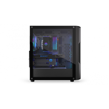 Endorfy Regnum 400 ARGB - PC case - ATX - windowed side panel (tempered glass) - no power supply (ATX) - black - USB / Audio - 49