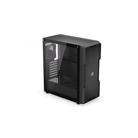 Endorfy Regnum 400 Air - PC case - ATX - windowed side panel (tempered glass) - no power supply (ATX) - black - USB / Audio - 13