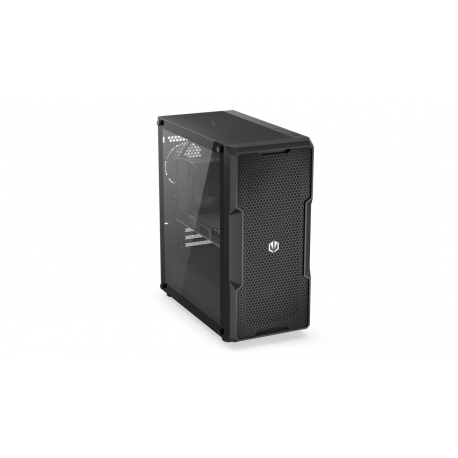 Endorfy Regnum 400 Air - PC case - ATX - windowed side panel (tempered glass) - no power supply (ATX) - black - USB / Audio - 15