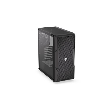 Endorfy Regnum 400 Air - PC case - ATX - windowed side panel (tempered glass) - no power supply (ATX) - black - USB / Audio - 16