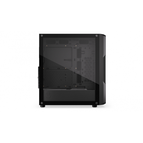 Endorfy Regnum 400 Air - PC case - ATX - windowed side panel (tempered glass) - no power supply (ATX) - black - USB / Audio - 20