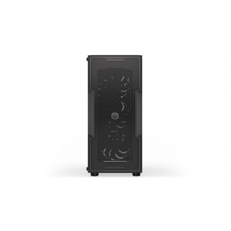 Endorfy Regnum 400 Air - PC case - ATX - windowed side panel (tempered glass) - no power supply (ATX) - black - USB / Audio - 30