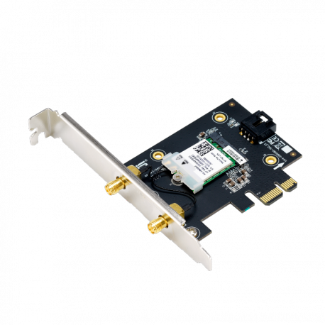 ASUS PCE-AXE5400 - Network adapter - PCIe low profile - Bluetooth 5.2, 802.11ax (Wi-Fi 6E) - 5