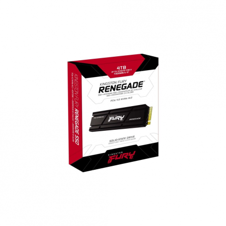 Kingston FURY Renegade - SSD - 4 TB - internal - M.2 2280 - PCIe 4.0 x4 (NVMe) - integrated heatsink - 7