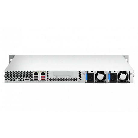 QNAP TS-464U-RP - NAS server - 4 bays - rack-mountable - SATA 6Gb/s - RAID 0, 1, 5, 6, 10, JBOD - RAM 8 GB - 2.5 Gigabit Ethernet - iSCSI support - 1U - 10