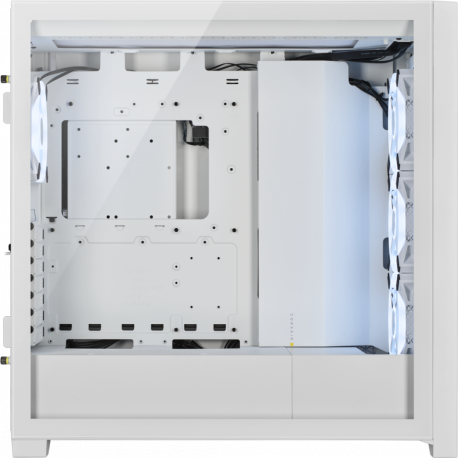 CORSAIR iCUE 5000X RGB QL Edition - Mid tower - windowed side panel (tempered glass) - no power supply (ATX) - true white - USB/Audio - 9