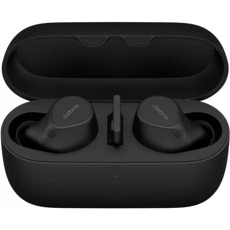 Jabra Evolve2 Buds UC - True wireless earphones with mic - in-ear - Bluetooth - active noise cancelling - USB-A via Bluetooth adapter - noise isolating - black - Zoom Certified, Optimised for Google Meet - 17