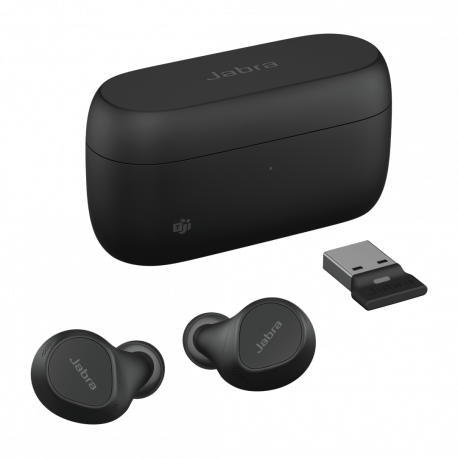 Jabra Evolve2 Buds MS - true wireless earphones with mic - USB-A via Bluetooth adapter - 10